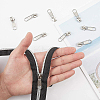 Nylon Closed-end Zipper and Zinc Alloy Zipper Sliders Zipper Head DIY-BC0011-65-3