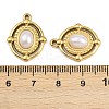 304 Stainless Steel ABS Imitation Pearl Pendants STAS-Z166-21F-G-3