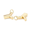 Rack Plating Eco-friendly Brass Micro Pave Clear Cubic Zirconia Charms KK-D072-01G-Y-NR-2