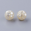 Natural White Shell Beads X-SSHEL-Q298-10mm-08-2