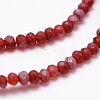 Half Rainbow Plated Faceted Rondelle Glass Bead Strands X-EGLA-L007-A15-2mm-3
