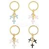 Alloy Enamel Cross Keychains KEYC-YW00212-01-2