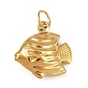 304 Stainless Steel Pendants STAS-K307-01E-G-1