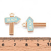 Beach Theme Alloy Enamel Pendants ENAM-T022-33J-3