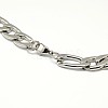 Tarnish Resistant Fashionable 304 Stainless Steel Figaro Chain Necklaces for Men LS-STAS-A028-N019P-3