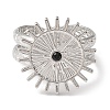 304 Stainless Steel Open Cuff Ring for Women RJEW-F166-05P-02-2