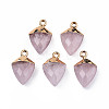 Natural Rose Quartz Pendants G-N326-134-08-2