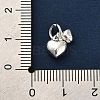 925 Sterling Silver Double Heart Charms LS-FIND-Z069-03S-4