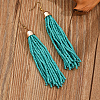 Fashionable Casual Commuter Classic Tassel Alloy Dangle Earrings AC2883-3