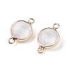 Natural Quartz Crystal Connector Charms G-C102-09C-G-2