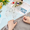 Butterfly Sequin/Paillette Embroidery Lace Applqiues DIY-FG0004-31-3