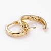 Brass Huggie Hoop Earrings LS-EJEW-C502-12G-2