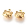 304 Stainless Steel Kitten Charms X-STAS-E447-24G-2