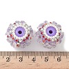 Flower Style Resin Rhinestone Beads CLAY-NH0003-05S-01-3