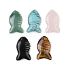 Synthetic Turquoise & Natural Rose Quartz & Tiger Eye & Obsidian & Green Aventurine Carved Pendants G-B152-01B-1