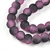 Crackle Glass Beads Strands GLAA-N009-6mm-09-3