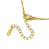 Ion Plating(IP) Initial Letter 304 Stainless Steel Pendant Necklace NJEW-R265-05G-I-3