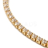 Adjustable Rack Plating Brass Cubic Zirconia Chain Bracelets X-BJEW-A132-01G-2