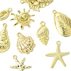 9Pcs 9 Styles Ocean Series Alloy Pendants FIND-FS0003-31-2