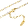 Ion Plating(IP) 304 Stainless Steel Pave Shell Double Layer Butterfly Pendant Necklaces for Women NJEW-K276-29G-3