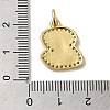 Brass Micro Pave Cubic Zirconia Pendants KK-K354-02G-Z-3