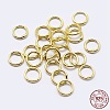 925 Sterling Silver Soldered Closed Jump Rings STER-F036-03G-0.8x4-3