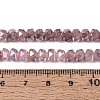 Anti-Tarnish Electroplate Glass Imitation Jade Beads Strands EGLA-T029-6mm-13E-4