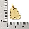 Brass Micro Pave Cubic Zirconia Pendants KK-K354-02G-M-3