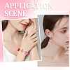 100Pcs 5 Colors Opaque & Transparent Acrylic Beads MACR-SC0001-78-5
