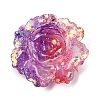Two Tone Opaque Resin & Glitter Powder Cabochons RE-CBA7537-04B-1