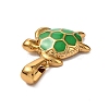 Ocean 304 Stainless Steel Enamel Pendants STAS-P395-01B-G-2