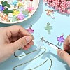 30Pcs 15 Colors Handmade Lampwork Pendants LAMP-CJ0001-50-4