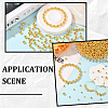 1300Pcs 4 Styles CCB Plastic Beads Sets CCB-PA0001-02G-5