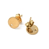 304 Stainless Steel Stud Earring Finding STAS-V015-26B-G-2