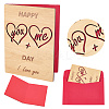 Valentine's Day Wooden Greeting Cards DIY-CP0011-91A-6