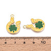 Saint Patrick's Day Alloy Enamel Pendants ENAM-T024-47A-G-3