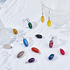 20Pcs 10 Colors Natural Agate Dyed Pendants G-FH0002-43-5