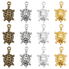 80Pcs 4 Colors Tibetan Style Alloy Pendants FIND-SC0007-33-1