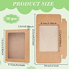 Foldable Kraft Paper Candy Boxes with Visible Window LS-CON-WH0123-22-2