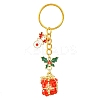 Christmas Woven Glass Keychains KEYC-MZ00017-01-1