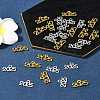 28Pcs 2 Styles Rack Plating Alloy Pendants FIND-FS0003-49-10