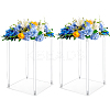 Transparent Acrylic Flower Holders Stands AJEW-WH0794-79-1