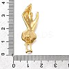 Brass Micro Pave Cubic Zirconia Pendants KK-K398-17G-3