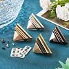 4 Bags 4 Colors Zinc Alloy Twist Bag Lock Purse Catch Clasps PURS-TA0001-03-7
