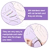 800Pcs 304 Stainless Steel Eye Pins STAS-YW0003-03-4