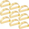 D-shaped Iron Napkin Rings AJEW-FG0001-64-1