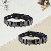 2Pcs Retro Punk Hip-Hop Pentagram Leather Bracelet BJEW-CL0001-41-7
