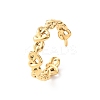 304 Stainless Steel Open Cuff Rings for Women RJEW-K309-18G-4