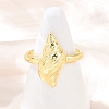 Brass Adjustable Cuff Rings RJEW-C139-02G-1