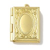 Brass Locket Pendants KK-Q019-11G-1